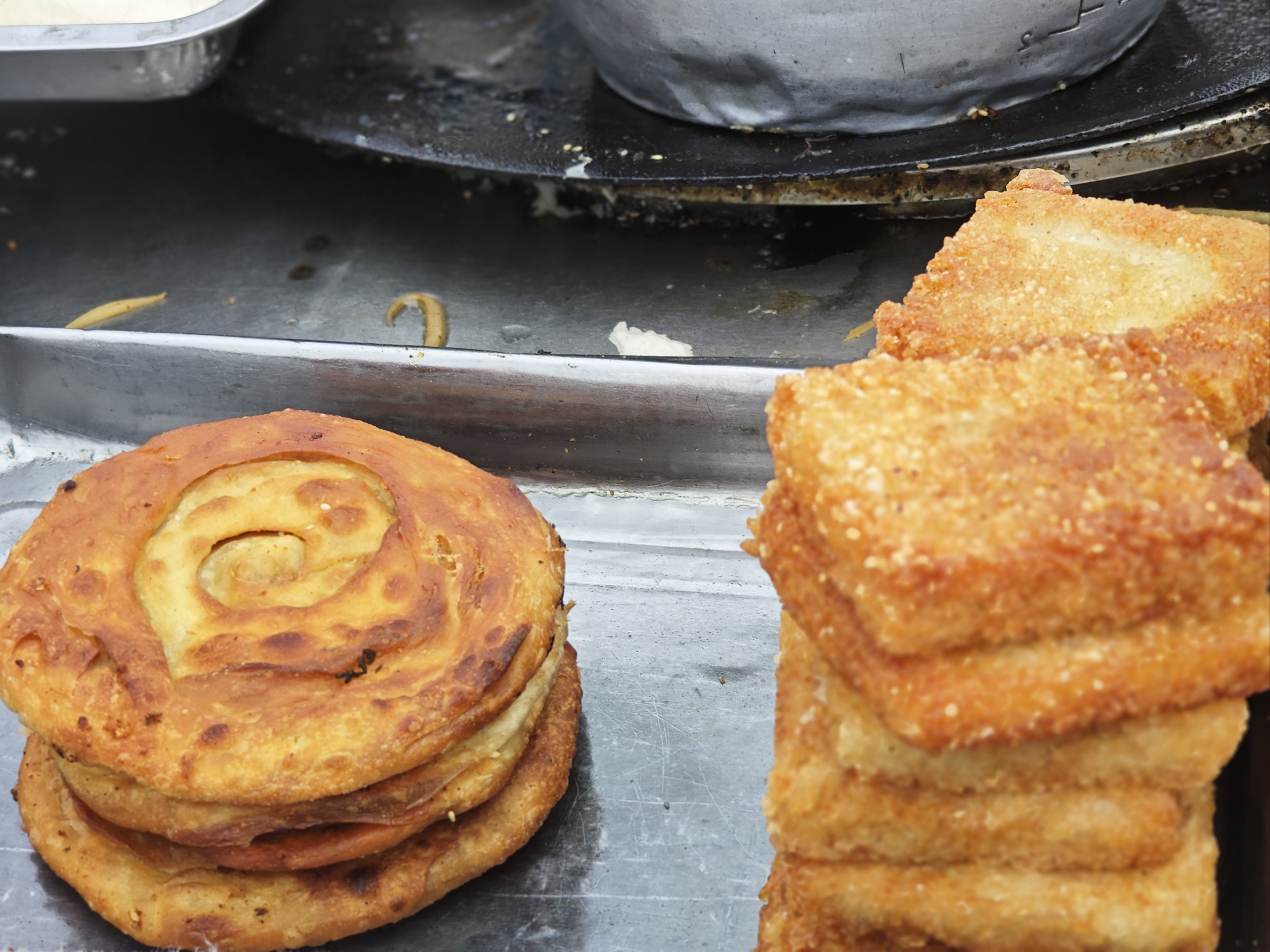 平邑县油篓村煎饼图片