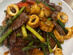 猪肝炒鱿鱼-谢记上海大排档(长寿路店)