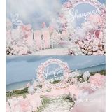 海边草坪粉色系主题婚礼|深圳婚礼策划