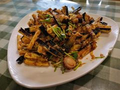 茄子拌扇贝-华圆美食