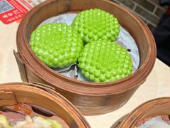 菠菜汁流沙包-丰圆轩粤式茶楼(大宁国际商业广场店)