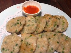 莲藕酿煎虾饼-聚缘堂·海鲜私房菜(松岭路店)