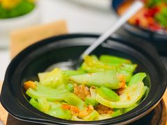 砂锅焗水东芥菜-醉辉皇上海之巅(上海中心大厦店)