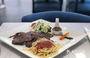 Classic Ribeye Steak on Iron Plate