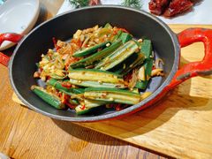 炒秋葵-小大董·烤鸭(王府井apm店)