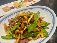 碧绿山珍炒牛柳牛柳-柒园·三十年创意杭帮菜(龙湖滨江天街店)
