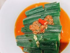 捞汁秋葵-汤城小厨•粤菜•靓汤(西直门凯德MALL店)