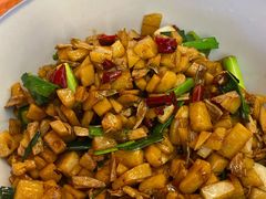 卜豆角炒藕丁-老梅园大虾城(河西店)