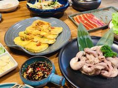 石板煎豆腐-草家酱蟹炭火烤肉店(珲春南路一店)
