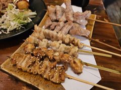 烤雪花猪肉串-百步拉面