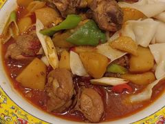 石榴花特色大盘鸡-石榴花新疆清真餐厅(莫愁湖店)