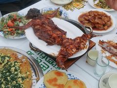 烤兔子-北京龙庆四季香农家饭庄·灶台鱼·碳烤虹鳟鱼(龙庆峡店)