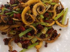 干煸鱿鱼须-大眼锅贴饺子(河西店)