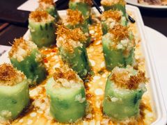 瑶柱金银蒜蒸丝瓜-有璟阁港式餐厅(国贸商城店)