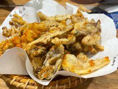 椒盐蘑菇-海富荣·锅贴·陕菜家常菜(阳光城店)