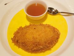 炸釀鮮蟹蓋配薑茶啫喱-香宫(九龙香格里拉店)