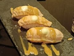 三文鱼火焰寿司-天狗山料理(省体店)