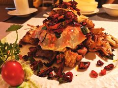 香辣牛肝菌红花蟹-采悦轩中餐厅·粤菜·海南菜(神州半岛喜来登度假酒店)
