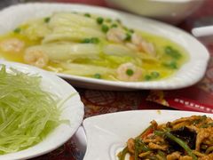 鲜虾扒白菜-玉华台饭庄(裕中西里小区店)