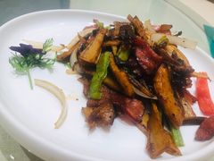 鸡枞菌炒腊肉-将相和·海鲜蒸饺大连菜
