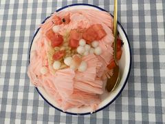 西瓜绵绵冰-鞠婆婆•绵绵冰•凉糕•手工冰粉(苏稽一店)