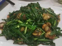 韭菜炒黄贝肉-沈家门小海鲜