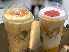 厚烧蛋糕波波奶茶-喜茶(东莞汇一城店)