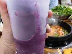 紫葡萄牛奶冰浆-笔记安顺夺夺粉火锅