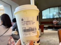 手作芋泥波霸牛乳-LELECHA乐乐茶(上海五角场万达广场店)