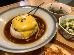 芝士牛肉汉堡咖喱饭-红小满休闲餐厅(十全街店)