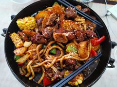 -炕锅羊肉土火锅面片大王