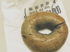 星空蝶豆花烤地瓜贝果面包-啊噗吐呦现场烘焙(麦凯乐店)