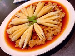 鲜味醋肉饼蒸茭白-甄御•海鲜新青岛菜(麦岛店)