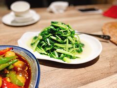 清炒鸡毛菜-川旺角川粤融合菜•海景餐厅(星海广场店)