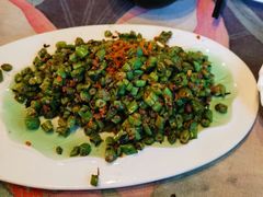 榄菜肉末四季豆-一盏明灯全素斋(殊像寺店)