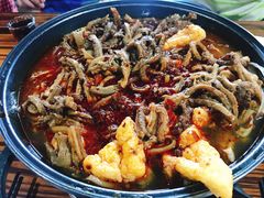 -老红桥炸灌肠牛肚锅烧烤(定福庄店)