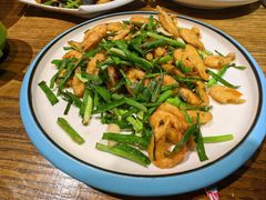 韭菜炒河虾-三晋老田饸饹面(中大街店)