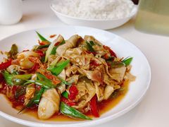 火腿炒农家豆腐皮-辣公子·千岛湖私房菜(滨江店)