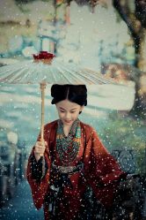 -后宫·古装汉服京剧儿童亲子全家福摄影