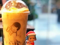 厚烧蛋糕波波奶茶-喜茶(深圳万象城黑金店)