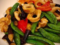 菌蜜豆炒鲜鱿-顺德新世界酒店·华美轩餐厅