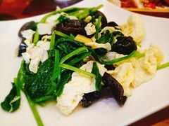 菠菜木耳炒鸡蛋-东方亚克西餐厅(西康路店)