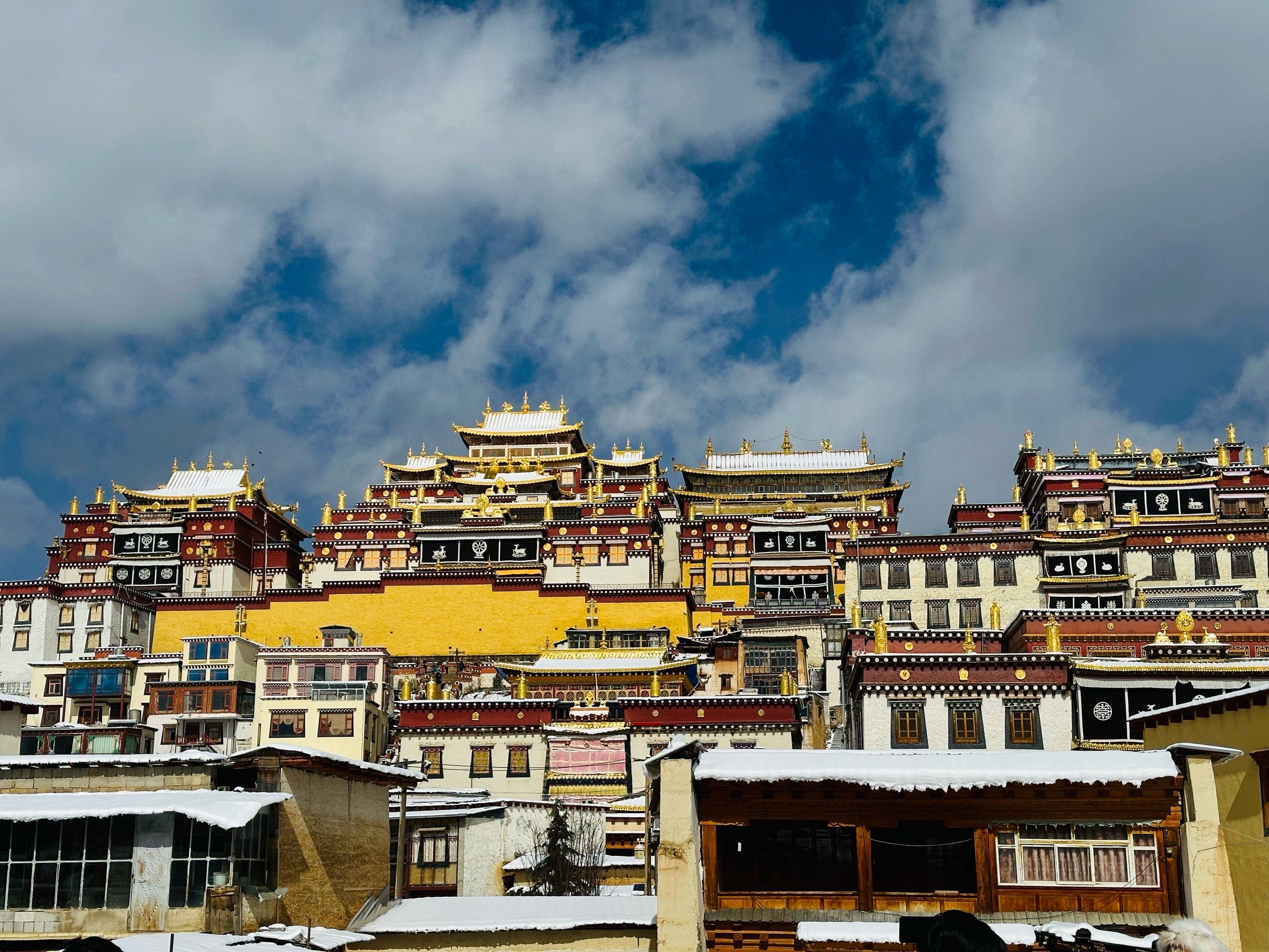 这个冬天我在香格里拉看到了雪