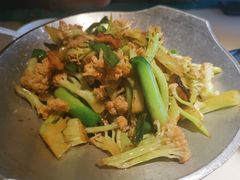 干锅丽水香菇花菜-探花·意境江南菜·唐伯虎文化体验店·松鼠桂鱼(观前店)