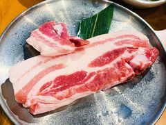 煎过五花肉-辛蒲洞韩餐烤肉