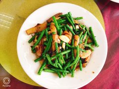 紫苏炒茄瓜豆角-将军陂美食山庄·瓦缸炭烧鸡