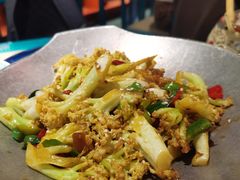干锅丽水香菇花菜-探花·意境江南菜·唐伯虎文化体验店·松鼠桂鱼(观前店)