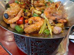 干锅麻香辣鲜虾-旺富东海大酒楼(海鲜街店)