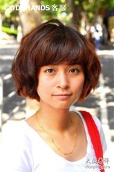 正面~是日本今年非常流行的卷度哦~-Godhands美发设计沙龙