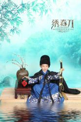 -后宫·古装汉服京剧儿童亲子全家福摄影
